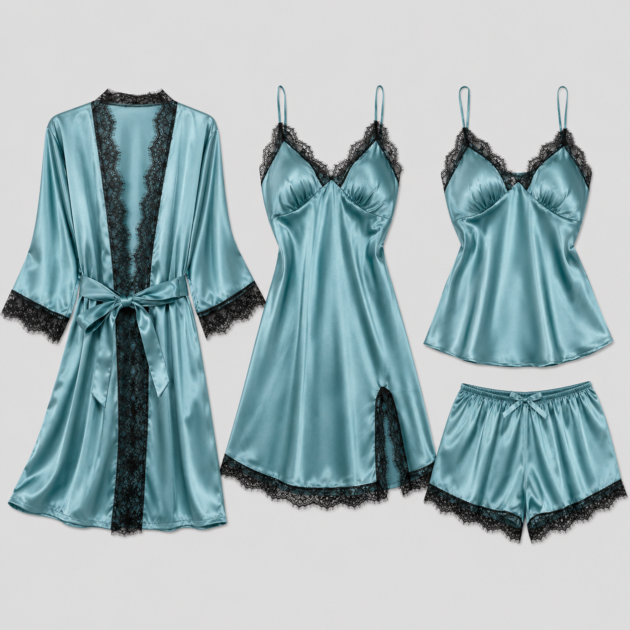 Pijama damă satin 2 piese elegant, confortabil și moale