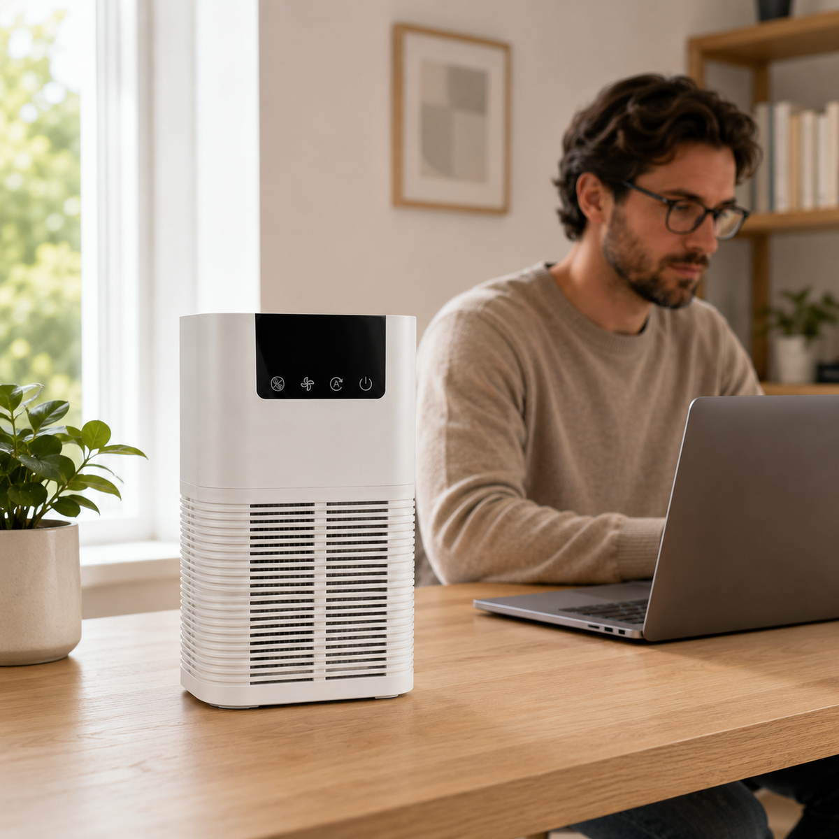 LuftRein Purificateur d'Air HEPA - Purificateur Compact pour la Maison