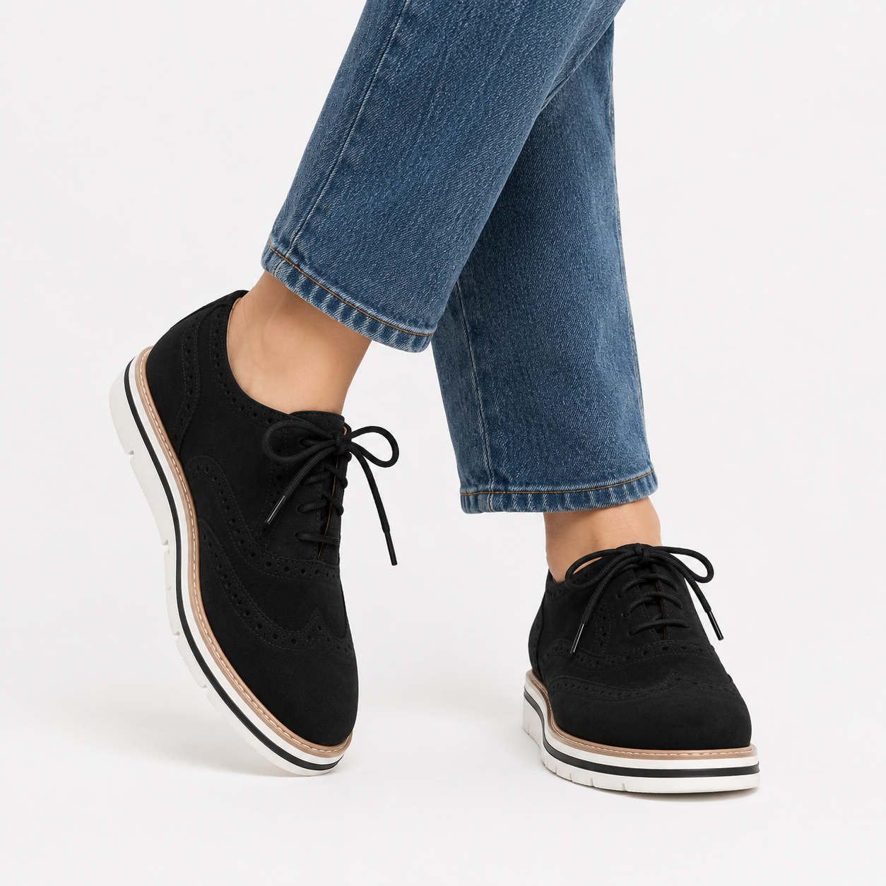 Damen Lederschuhe rutschfest bequem ideal für