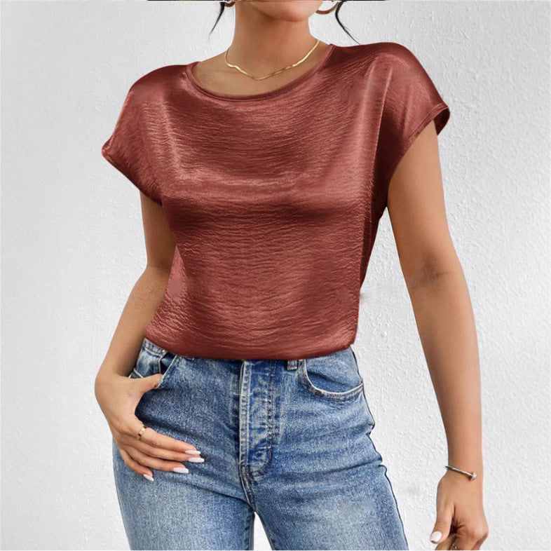 Chemise Femme Élégante à Manches Courtes 4