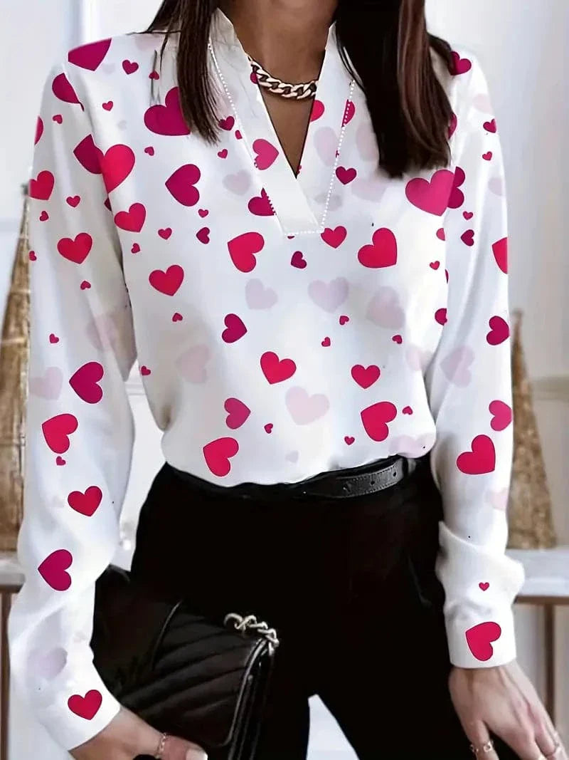Chemisier Femme Chic à Col V Élégant 2