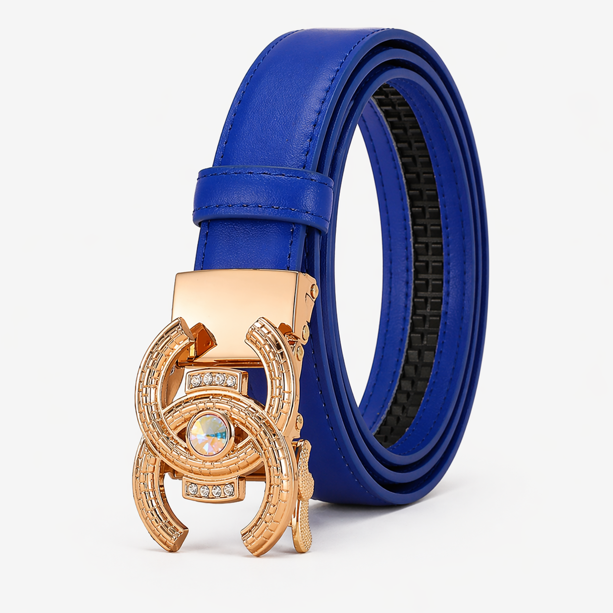 Ceinture Femme en Véritable Cuir Noir - Luxe et Élégance, Coupe Parfaite