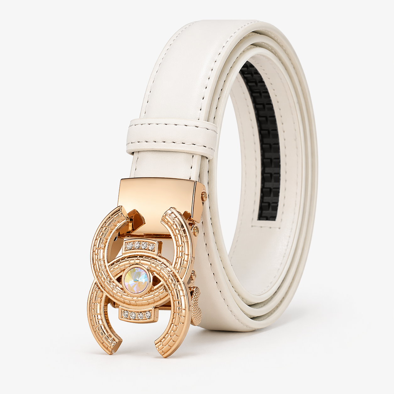 Ceinture Femme en Véritable Cuir Noir - Luxe et Élégance, Coupe Parfaite