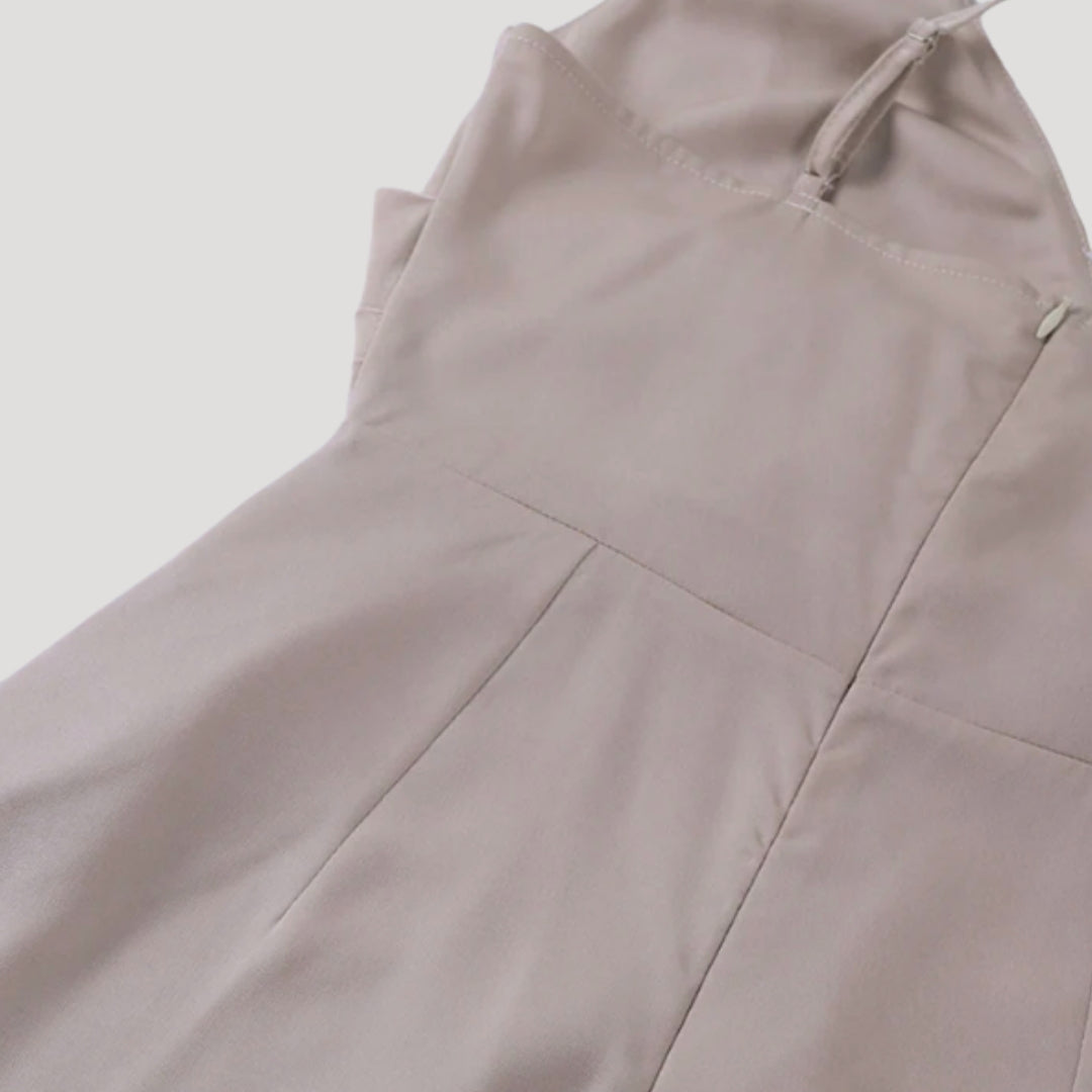 Robe Longue Fendue pour Femme - Robe de Soirée d'Invitée de Mariage