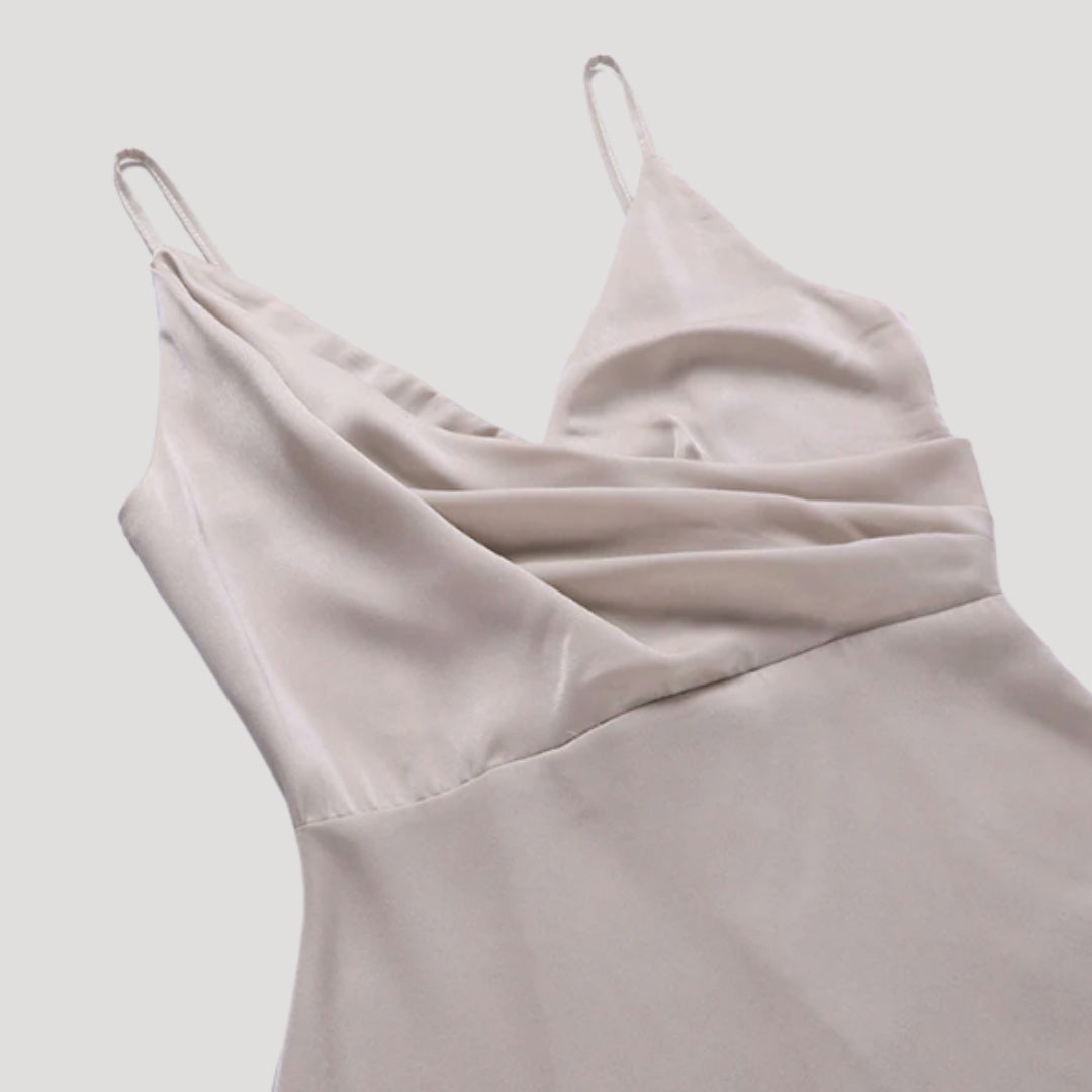 Robe Longue Fendue pour Femme - Robe de Soirée d'Invitée de Mariage
