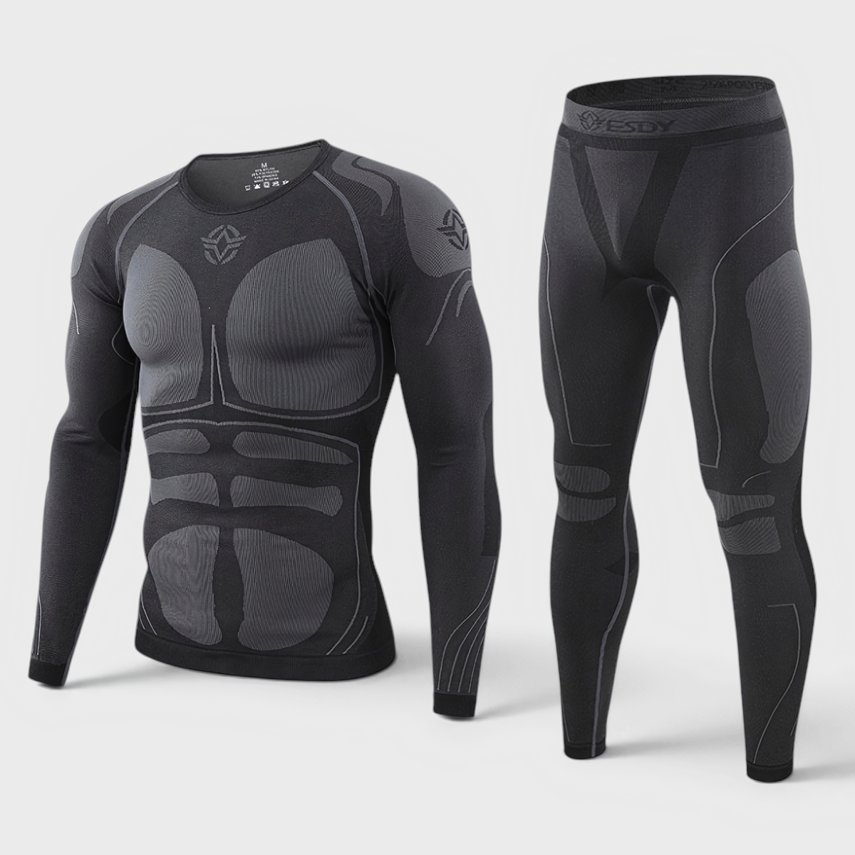 Ensemble de Sous-Vêtements Thermiques pour Homme - Sans Couture, Évacuation de l'Humidité