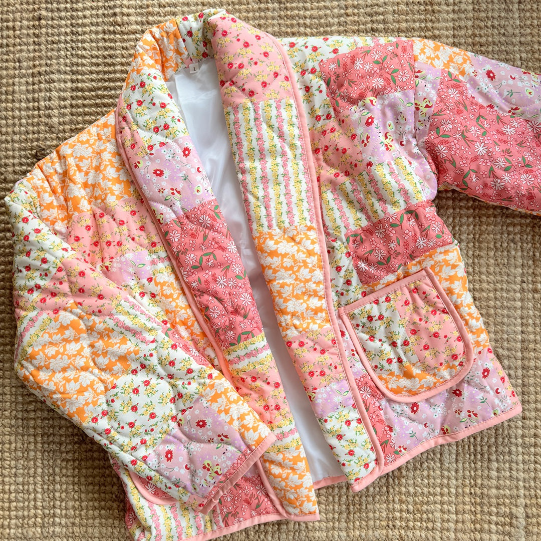 Doudoune Femme Florale Chic Décontractée 6