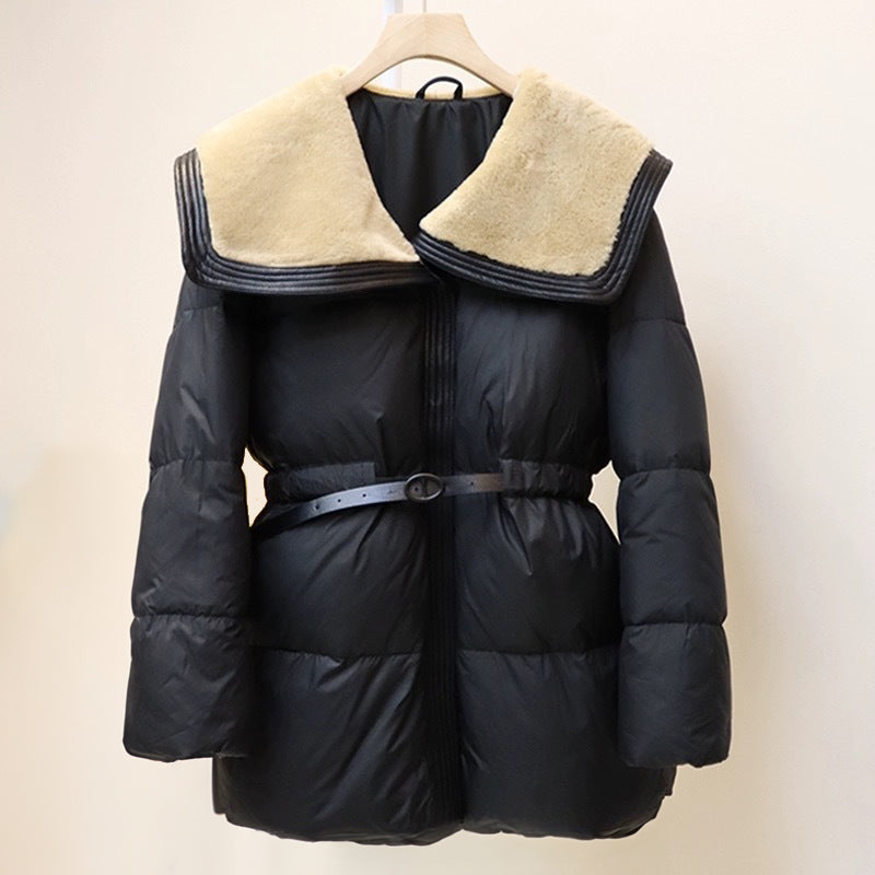 Doudoune Longue Femme Chic Ceinturée 0