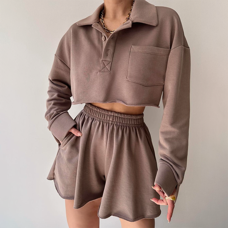 Ensemble Femme Chic Pull Court Doux 1