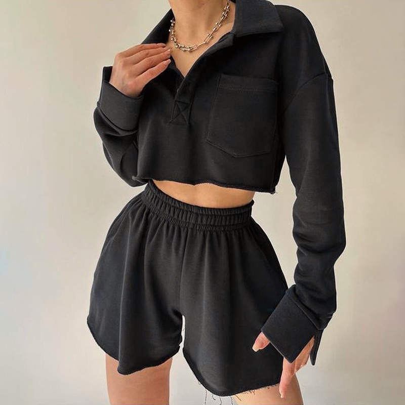 Ensemble Femme Chic Pull Court Doux 7