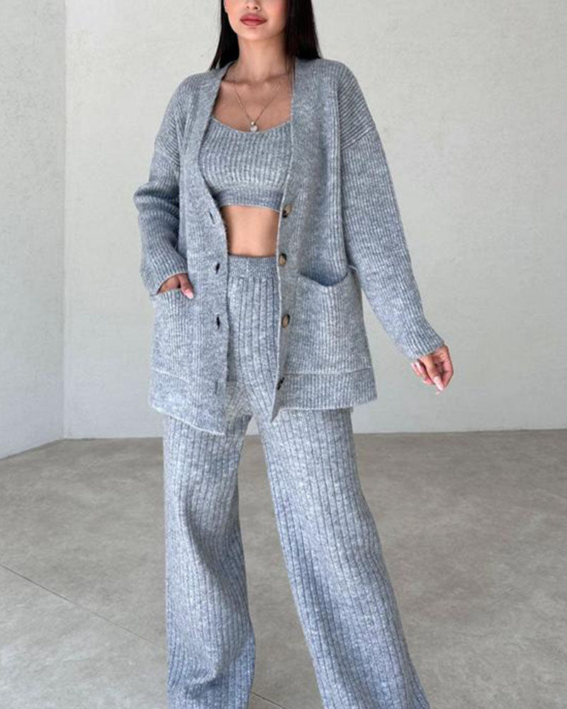Ensemble Femme Confortable en Tricot 0