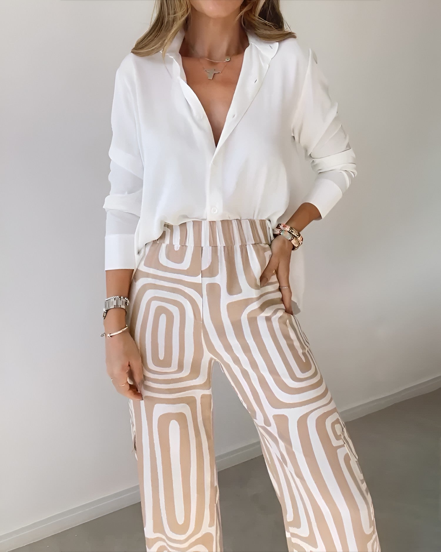 Ensemble Femme Tailleur Pantalon Blouse Raffinée