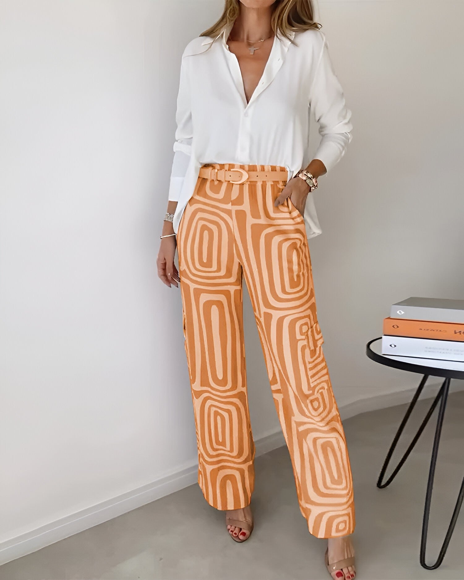 Ensemble Femme Tailleur Pantalon Blouse Raffinée