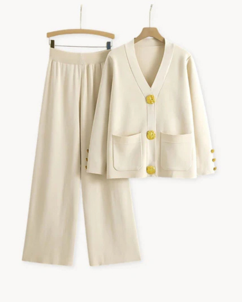 Ensemble Femme Élégant en Maille Douce 0