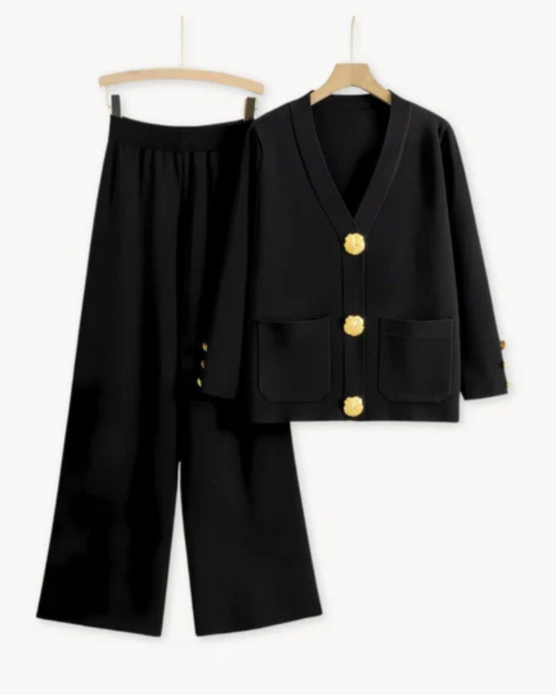 Ensemble Femme Élégant en Maille Douce 2
