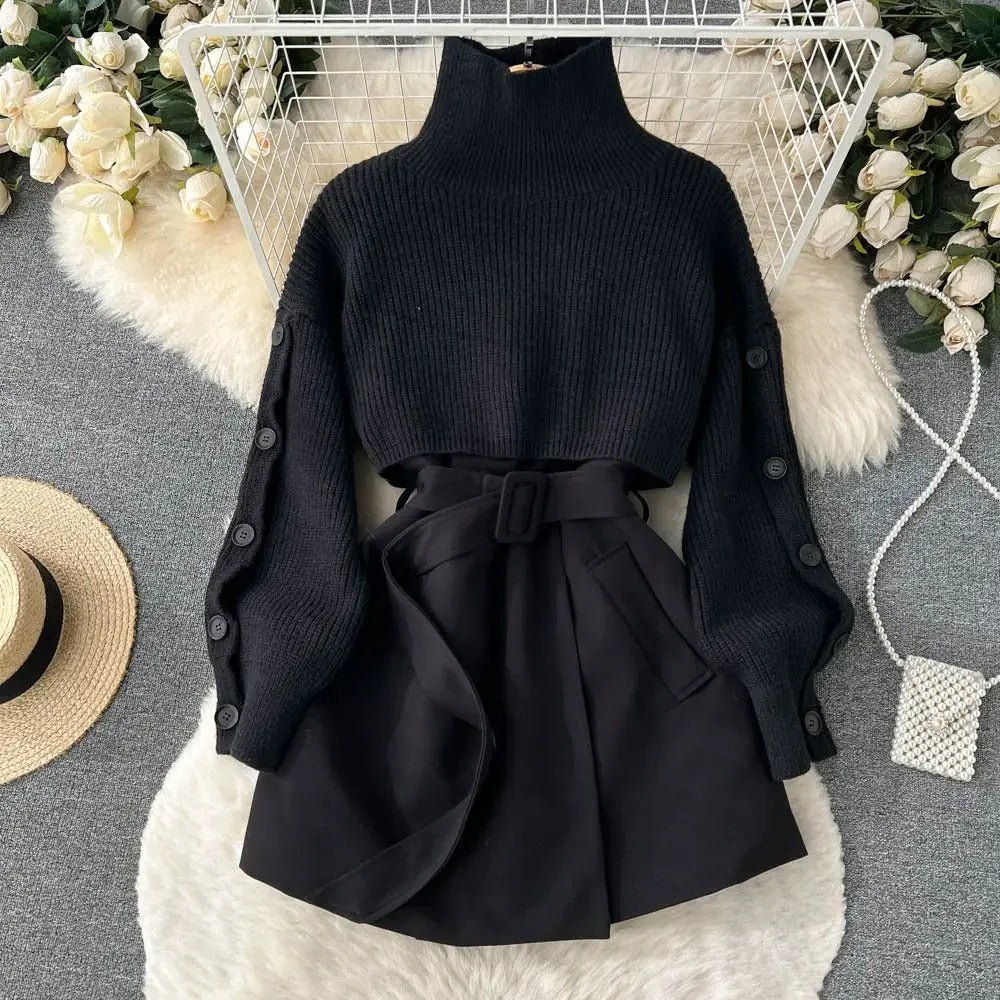 Ensemble Tailleur Femme Chic Gilet Jupe 1