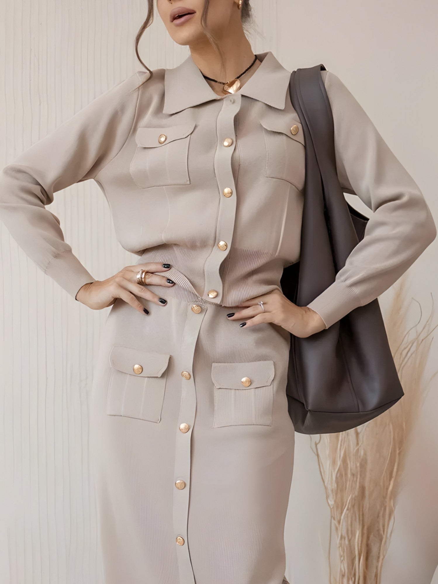 Ensemble Tailleur Femme Blazer Jup Costume Femme Élégant