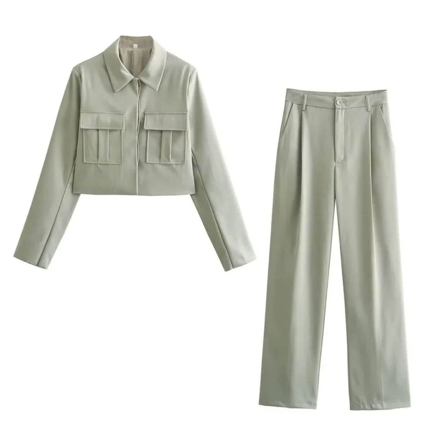Ensemble Tailleur Femme Élégant avec Veste et Pantalon 0