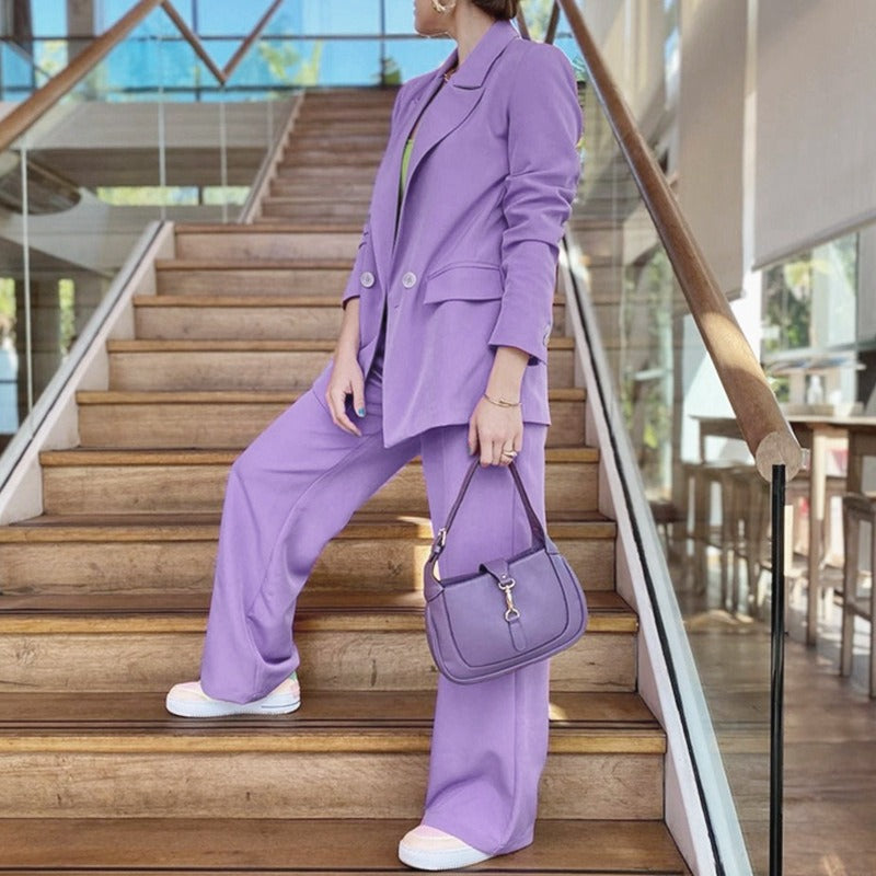 Ensemble Tailleur Femme Violet Chic 1