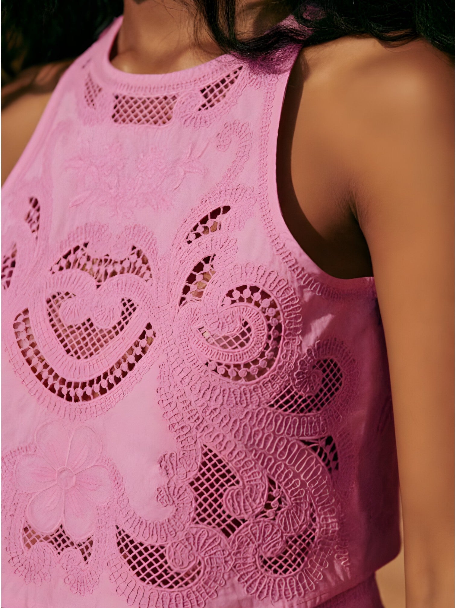 Ensemble d'Été Élégant en Dentelle Femme