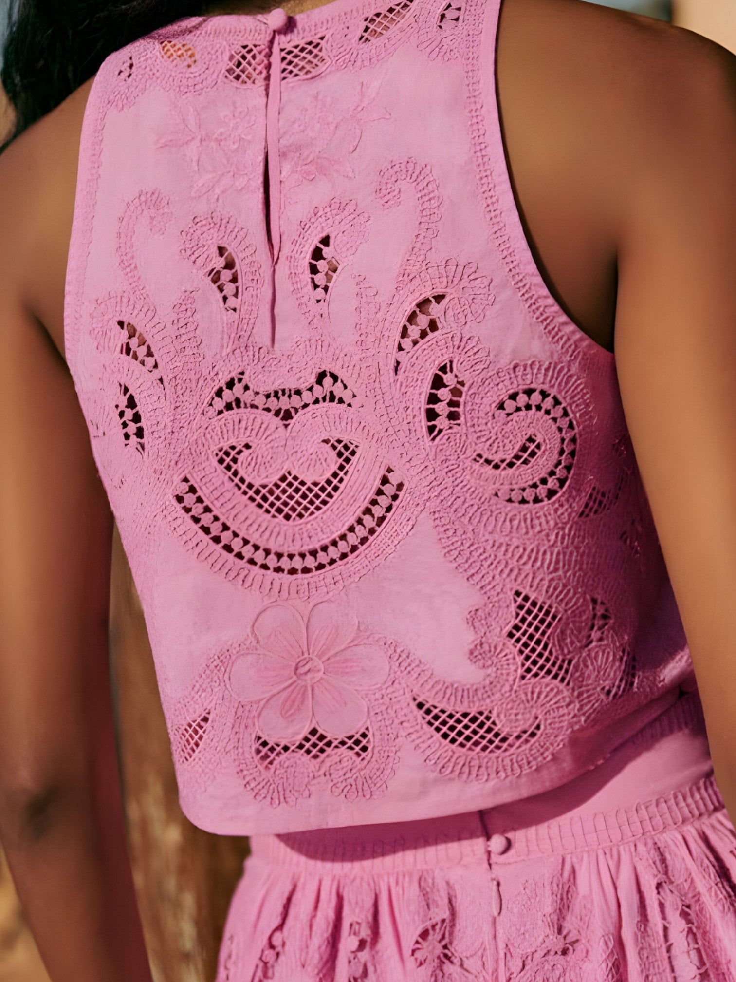 Ensemble d'Été Élégant en Dentelle Femme