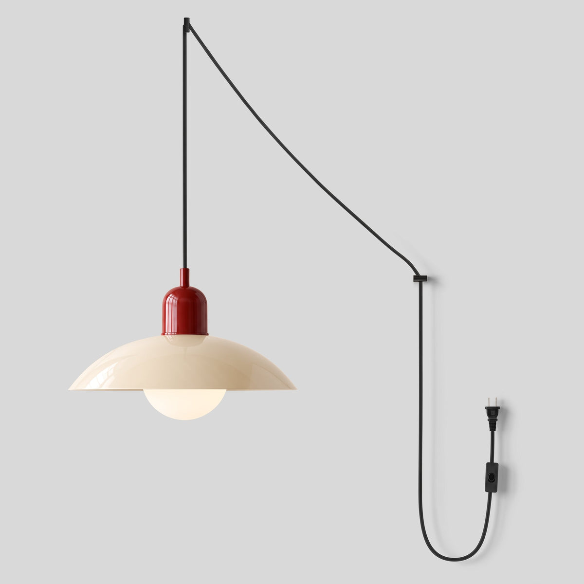 Suspension Bauhaus à Brancher Mid-Century