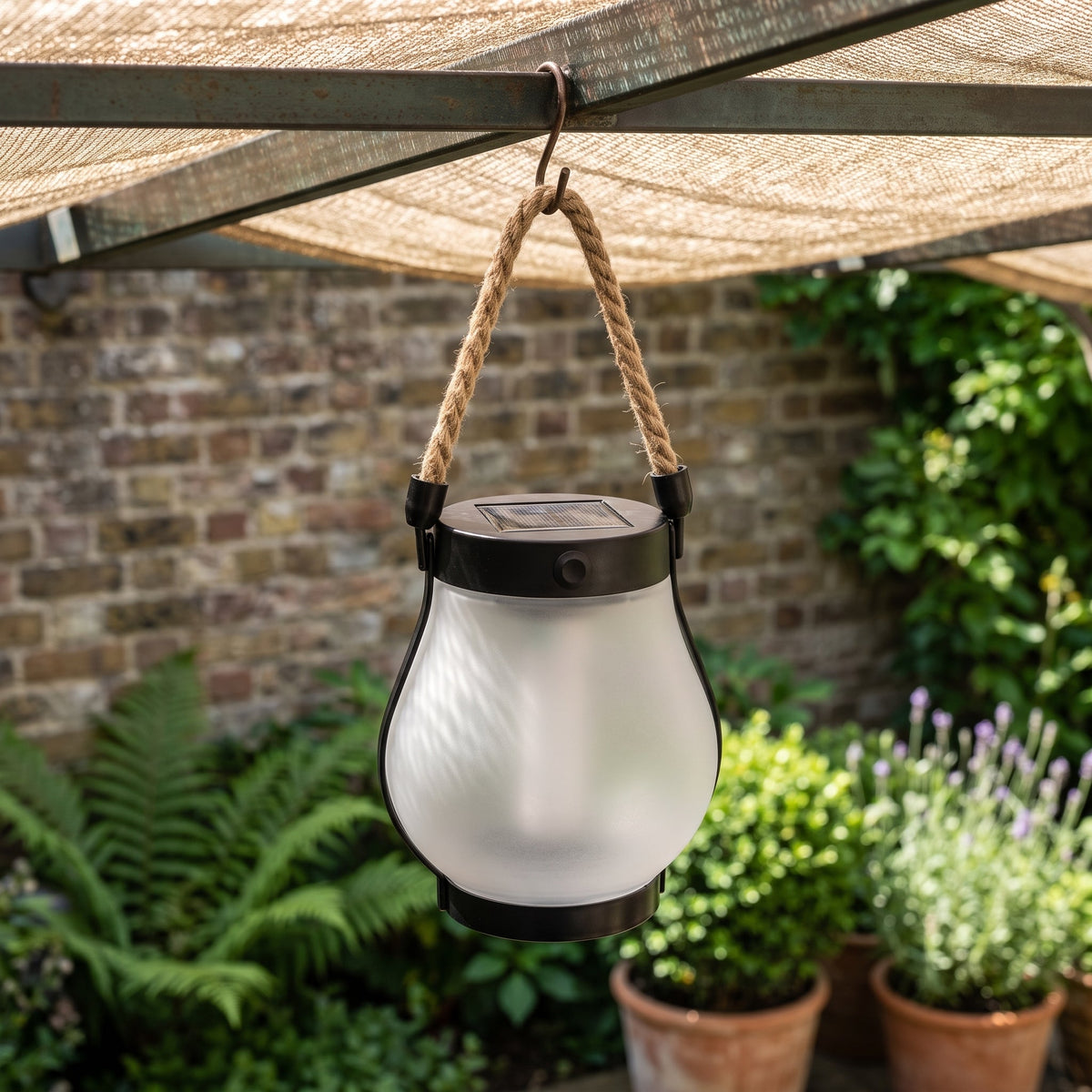 Lanterne de Jardin Solaire Effet Flamme – Lumière LED Extérieure Étanche