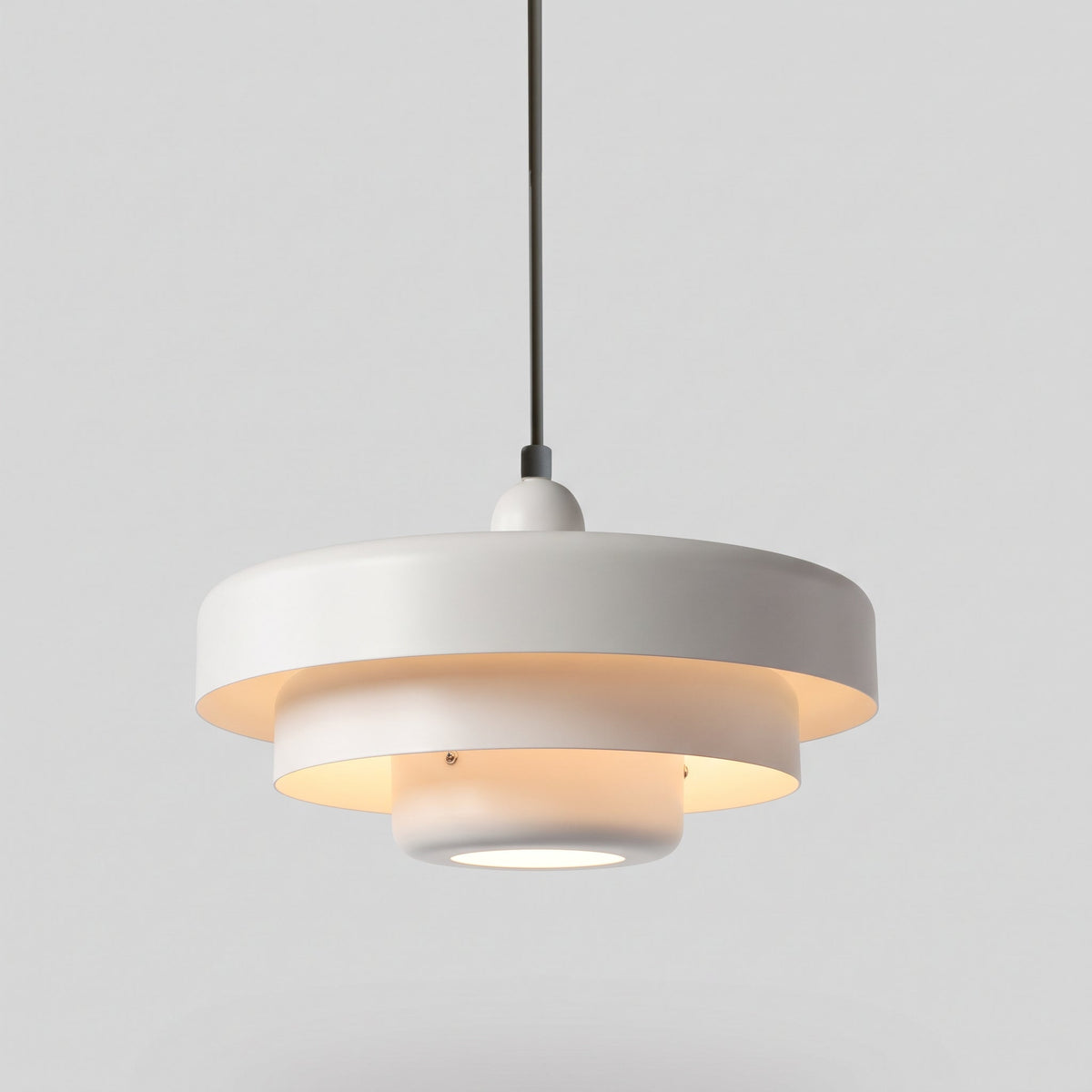 Suspension Bauhaus à Trois Niveaux - Luminaire Métallique Nordique