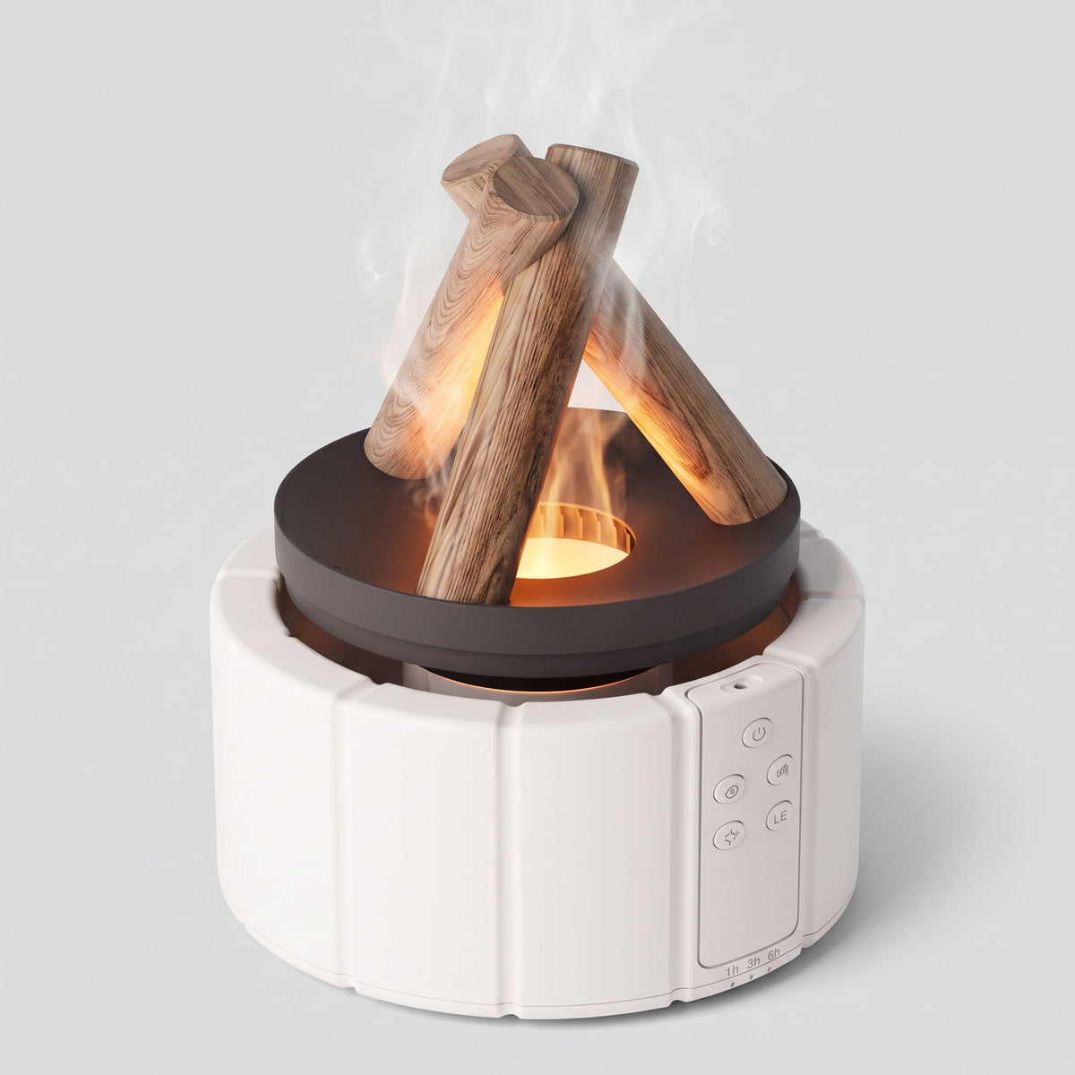 FlammaMist Humidificateur Aromathérapie et Lampe de Table LED