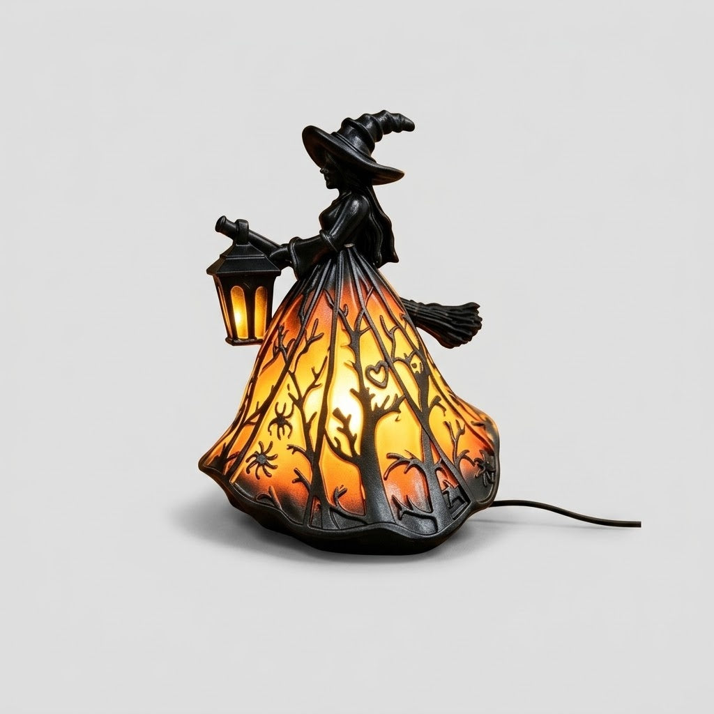 Lanterne de Sorcière Gothique Vintage - Design LED sans Flamme 30cm