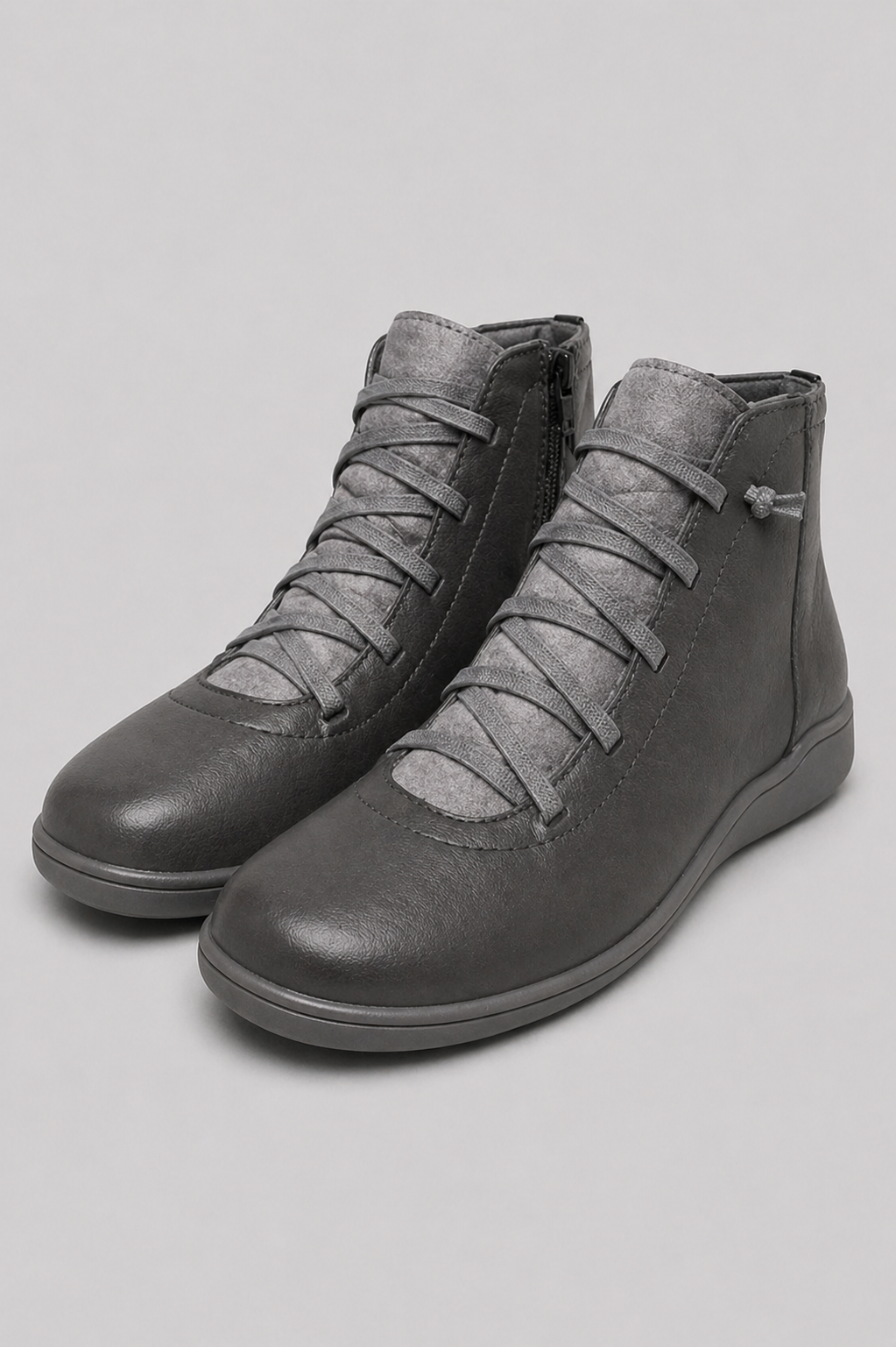 Bequeme Damenstiefeletten, elegant aus weichem Leder