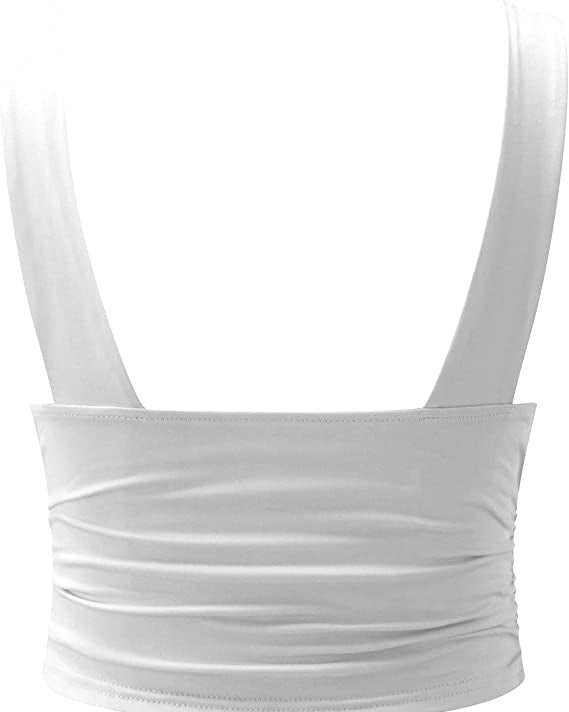 Haut Femme Élégant Col V Blanc 5