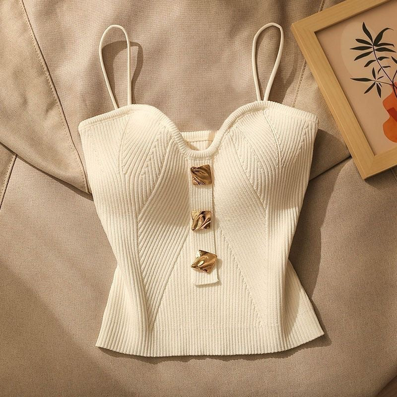 Haut Femme Slim à Bretelles Spaghetti 1