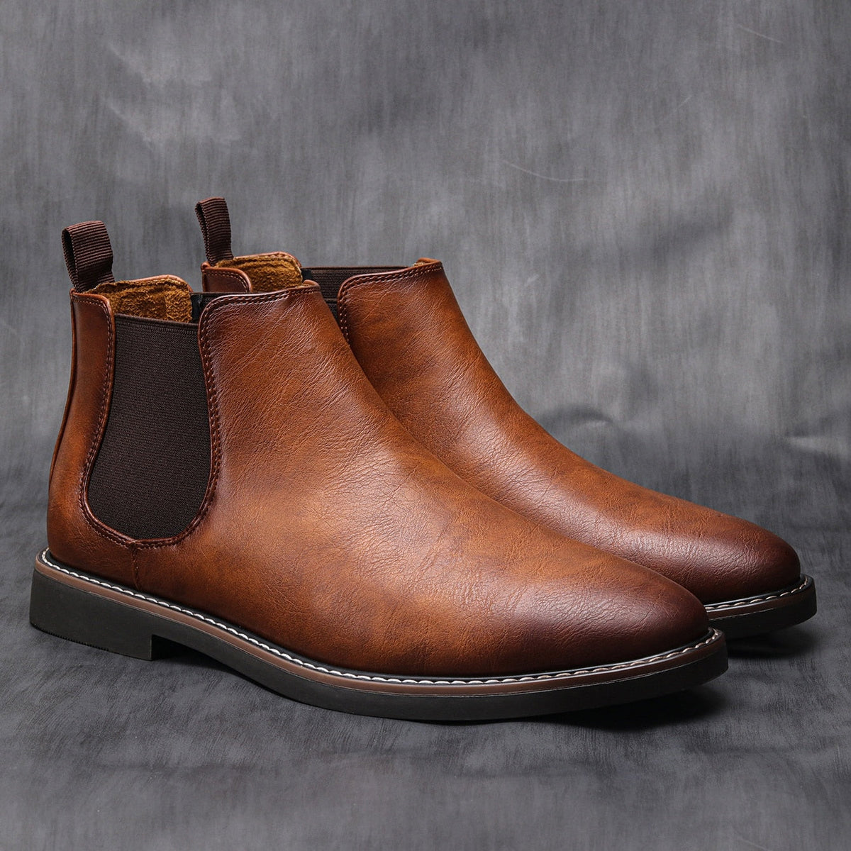 Bottines Chelsea pour Homme avec Empiècements Élastiques