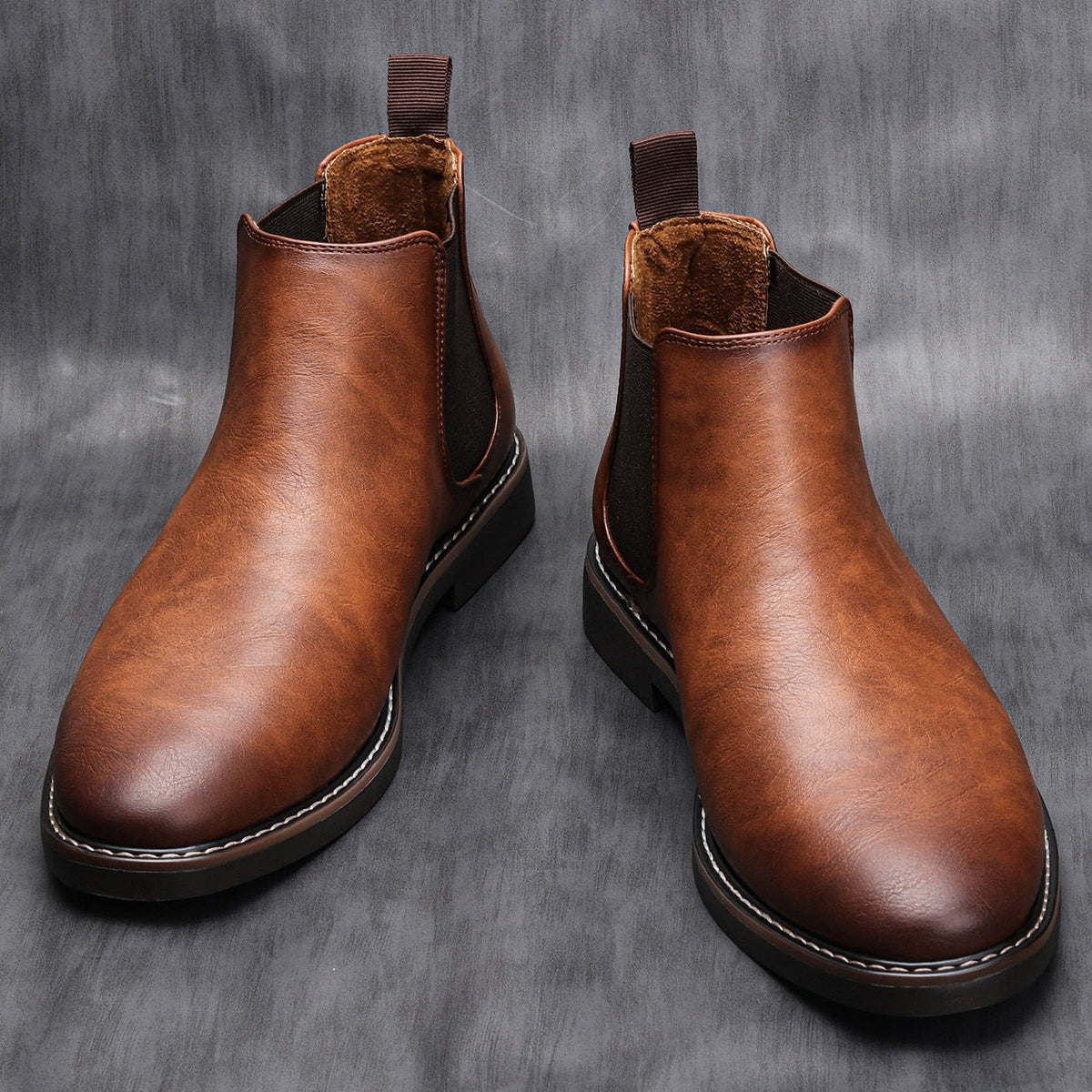 Bottines Chelsea pour Homme avec Empiècements Élastiques