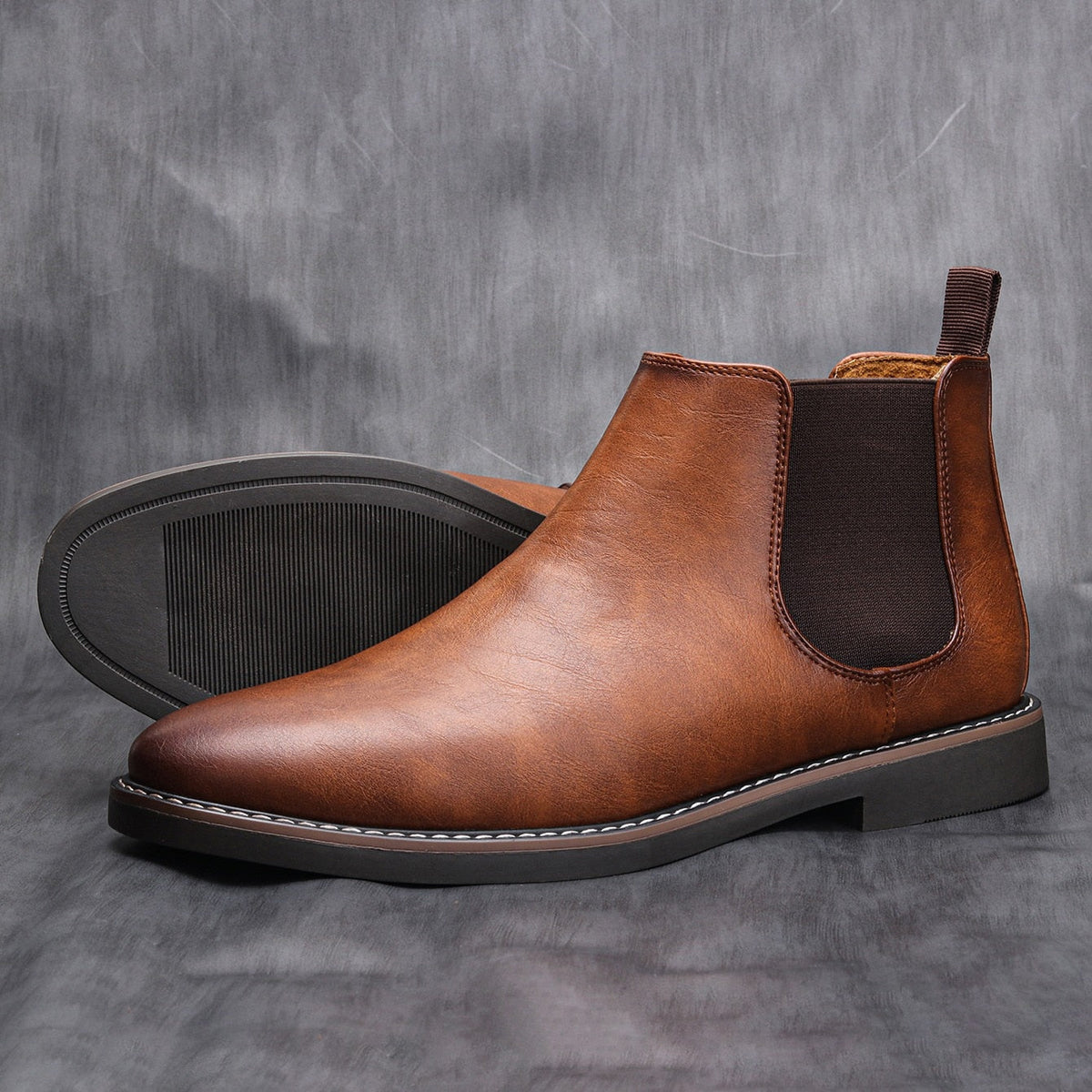Bottines Chelsea pour Homme avec Empiècements Élastiques