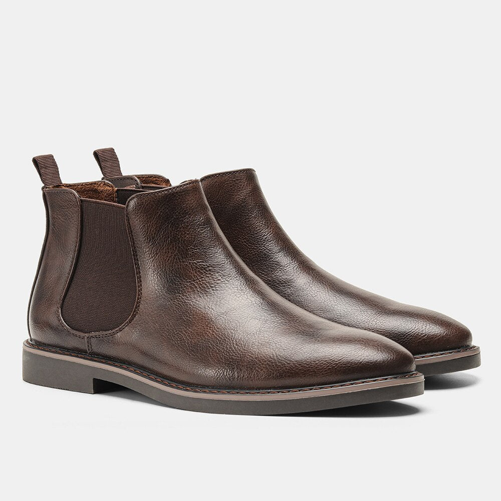 Bottines Chelsea pour Homme avec Empiècements Élastiques