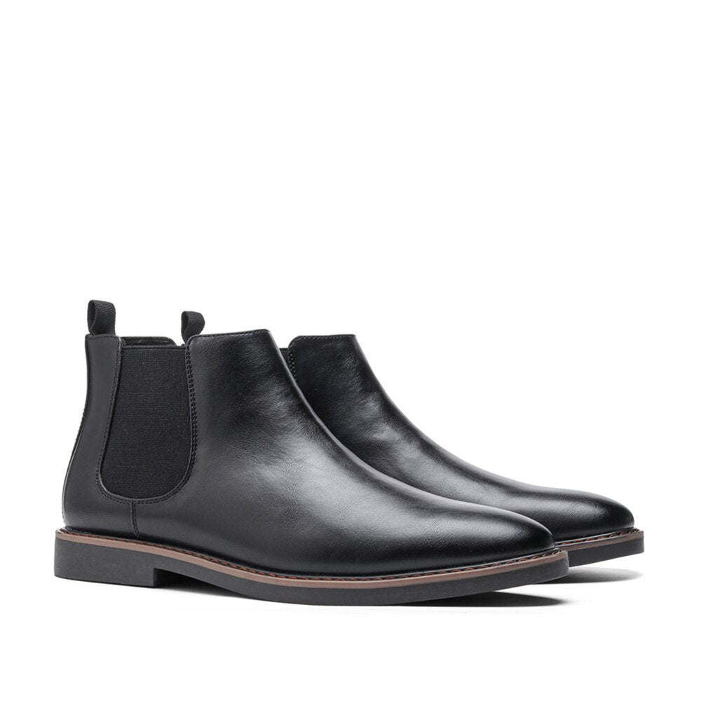 Bottines Chelsea pour Homme avec Empiècements Élastiques
