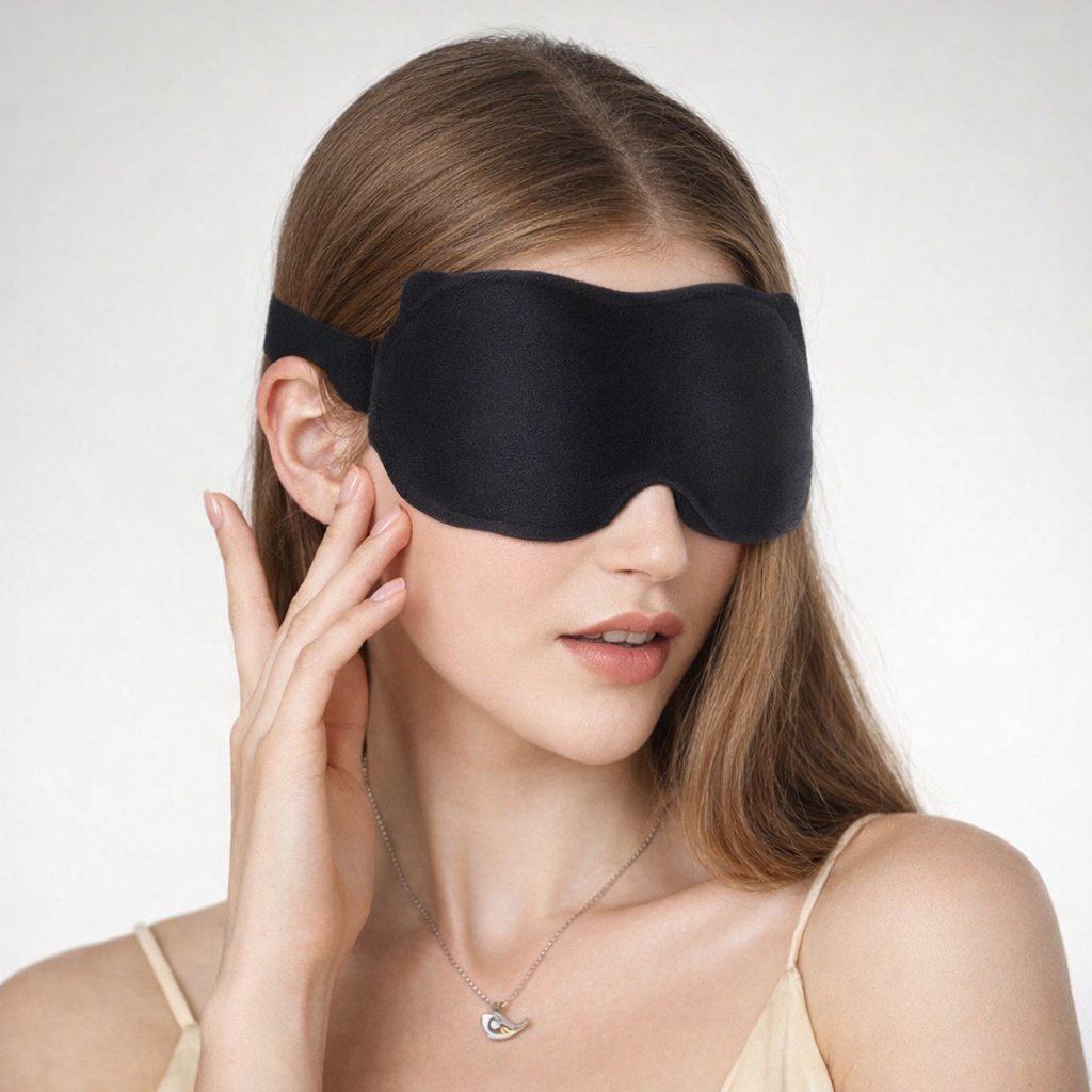 3D Schlafmaske verstellbar - Lichtschutzkomfort für Herren & Damen