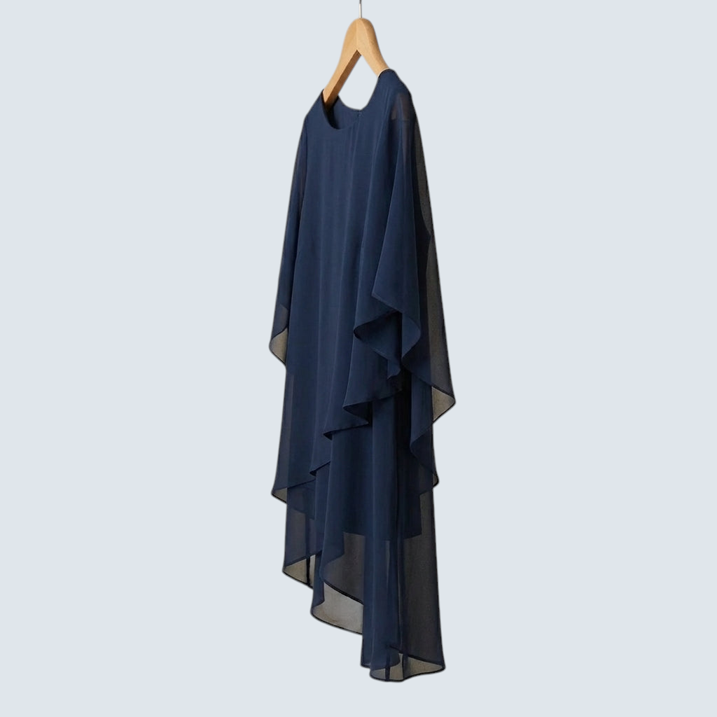 Ensemble deux pièces femme superposition, drapé et chic