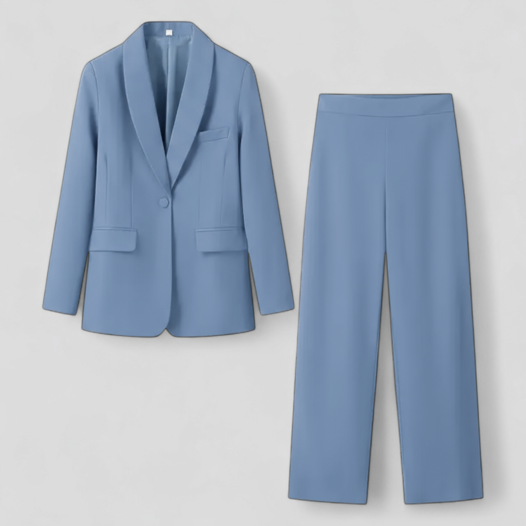 Ensemble Tailleur Pantalon Femme en Polyester