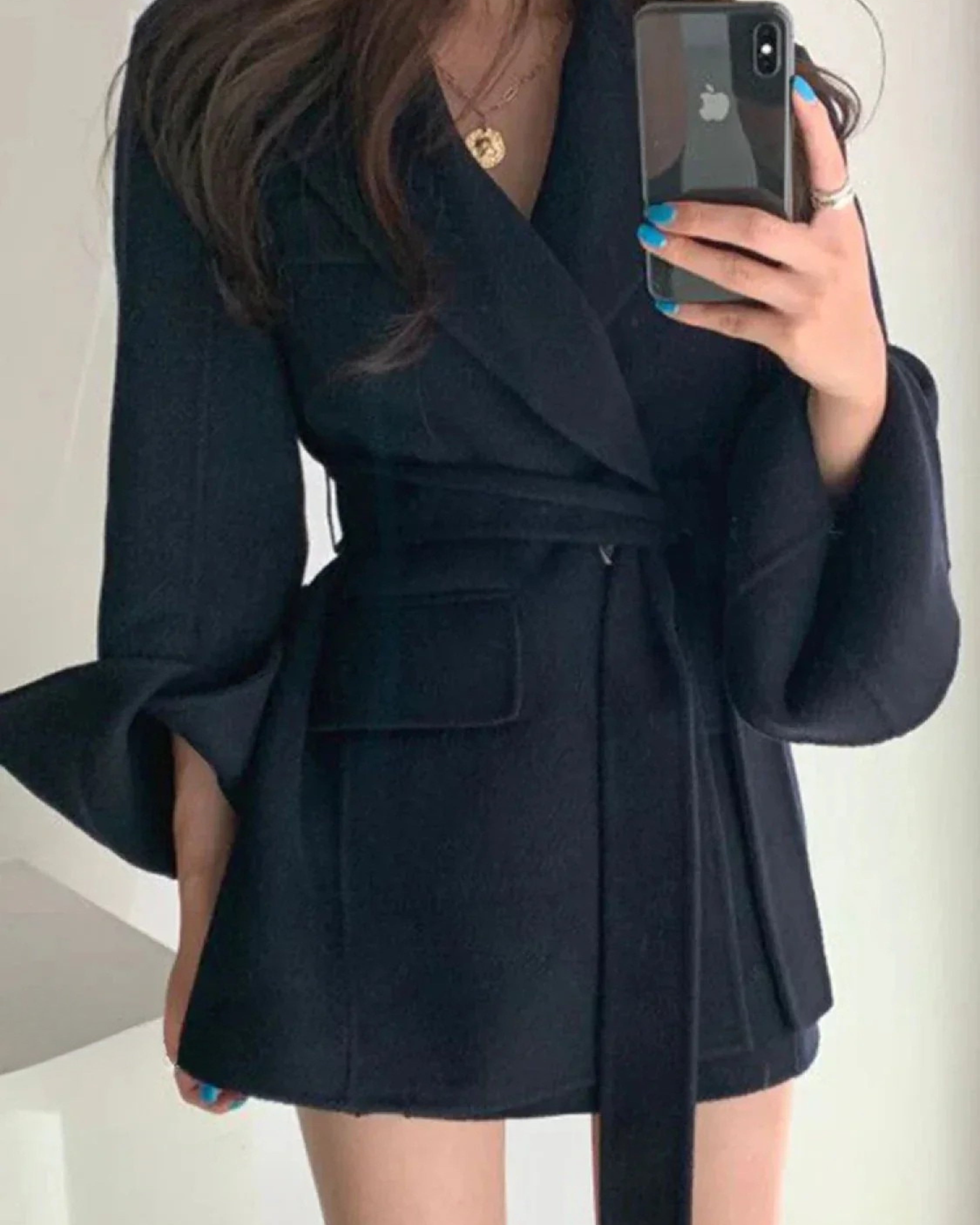 Manteau Ample avec Ceinture pour Femme Autumn Collection