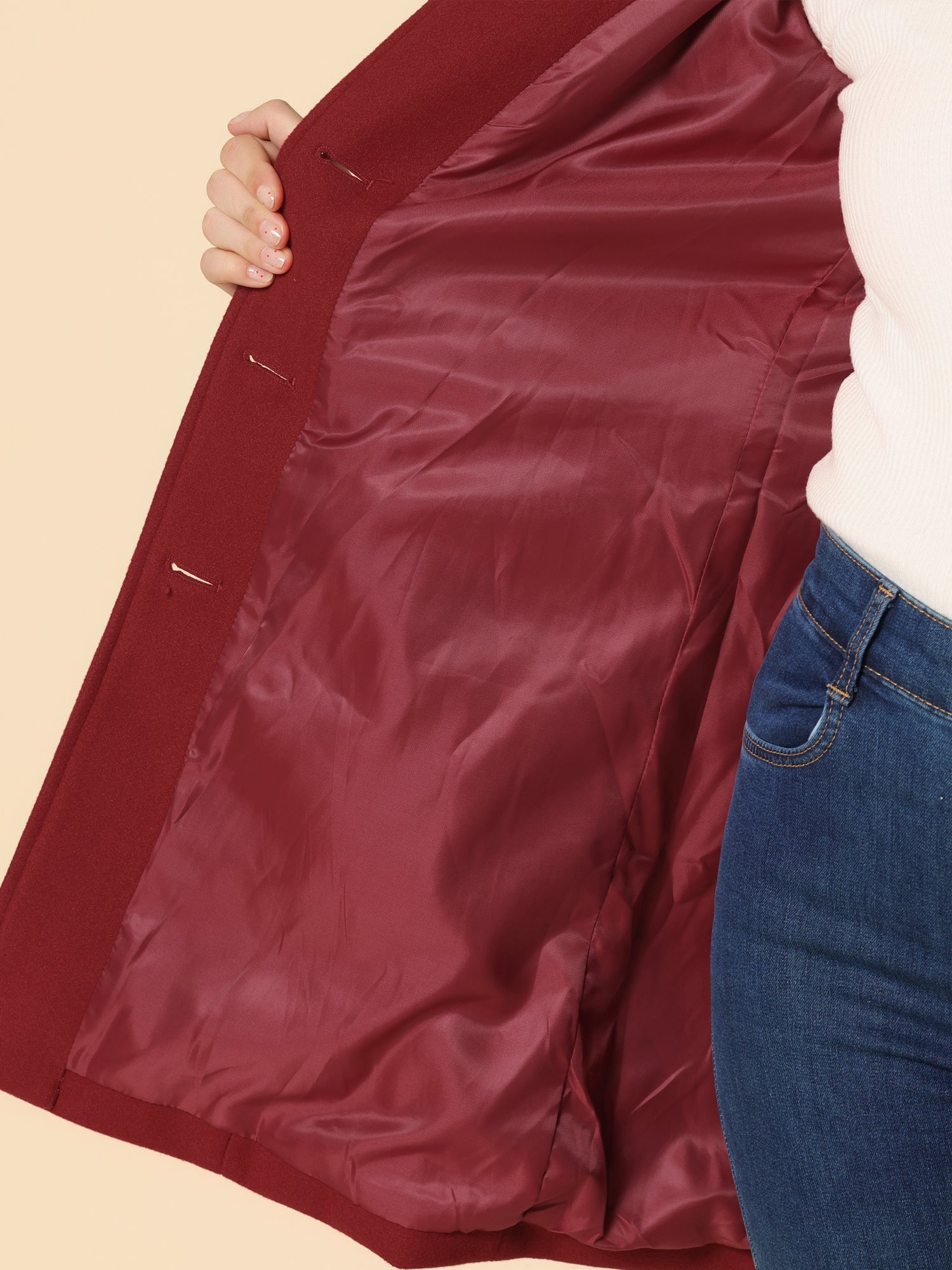 Manteau D'Hiver Femme Élégant Ajusté 7