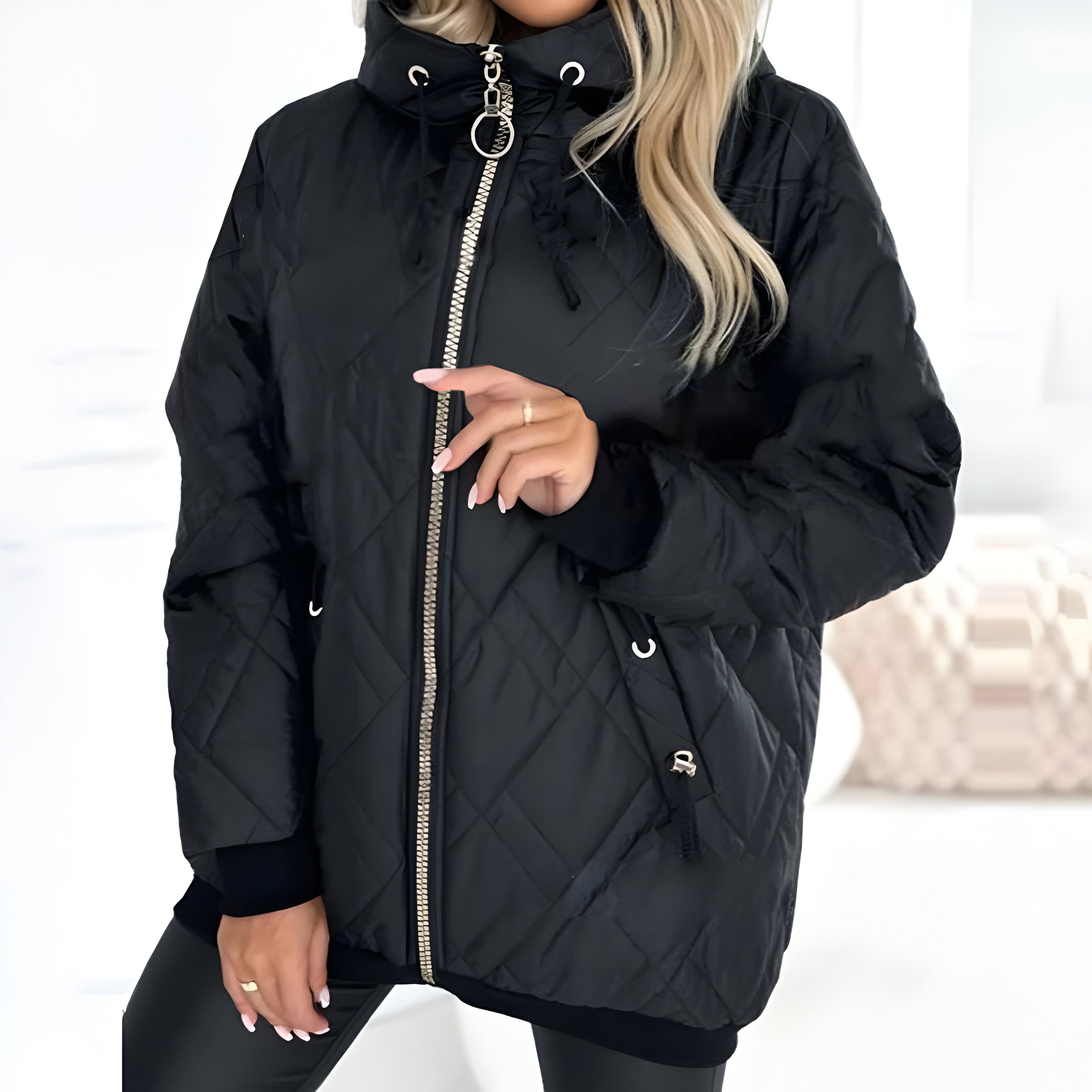 Legerer eleganter Mantel für Damen, Herbstkollektion
