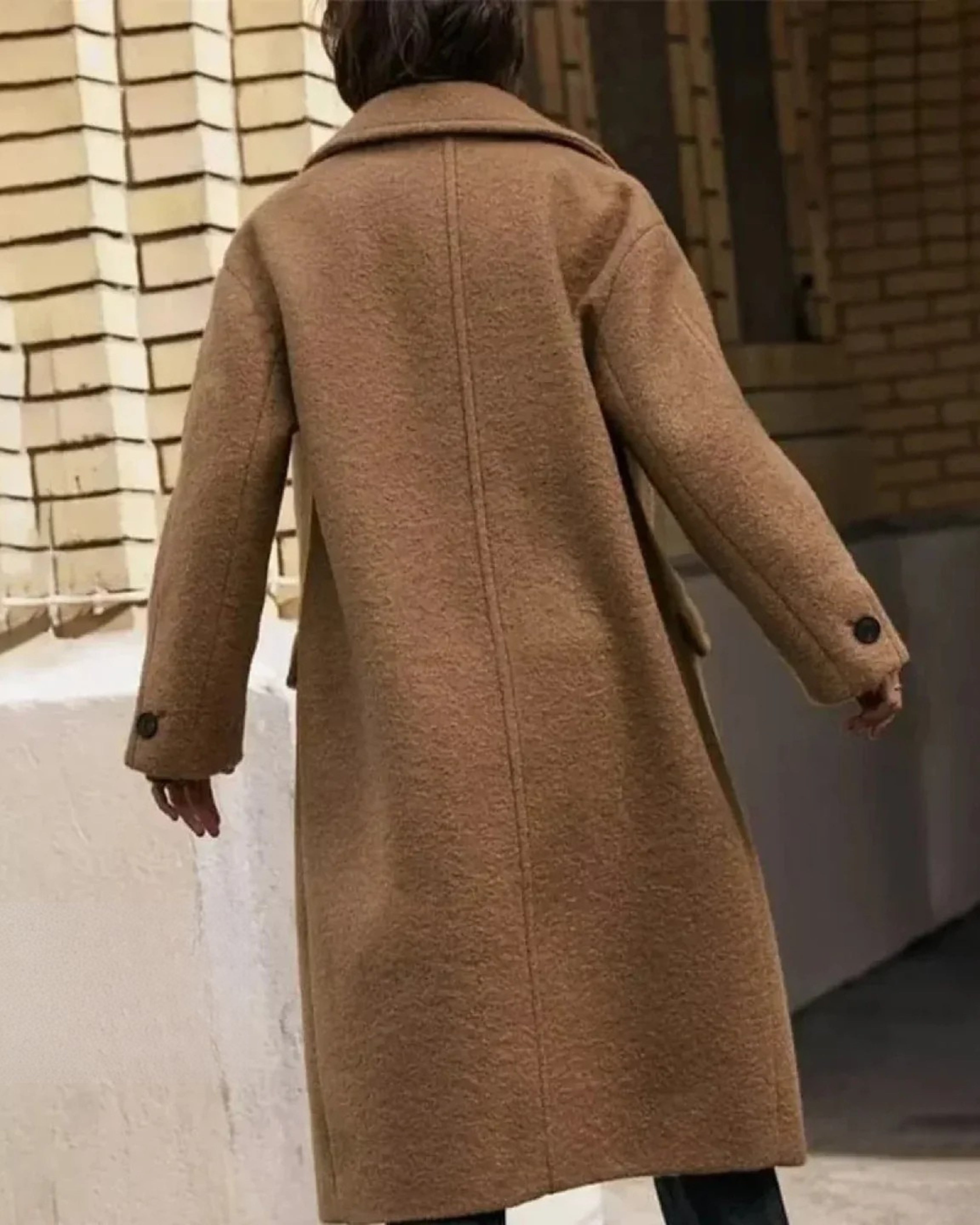 Manteau Femme en Laine Polyester Autumn Collection