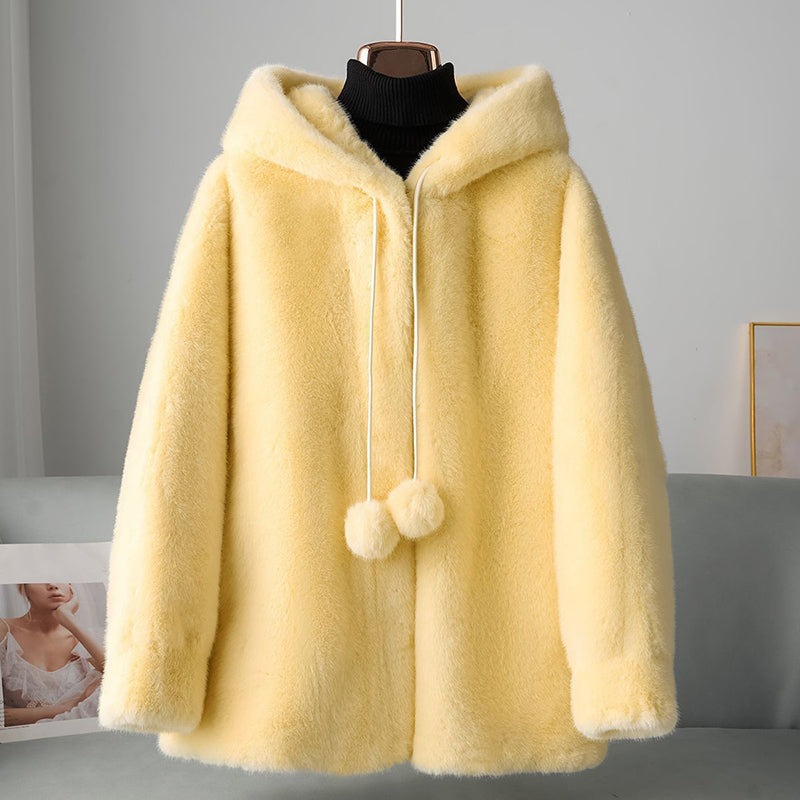 Manteau Hiver Femme À Capuche Décontracté 0