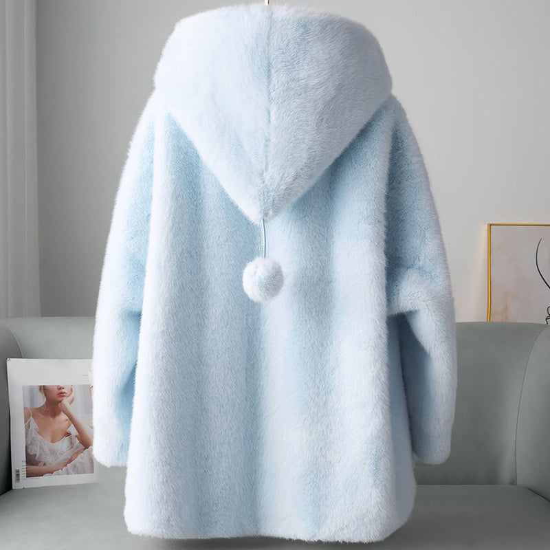 Manteau Hiver Femme À Capuche Décontracté 5