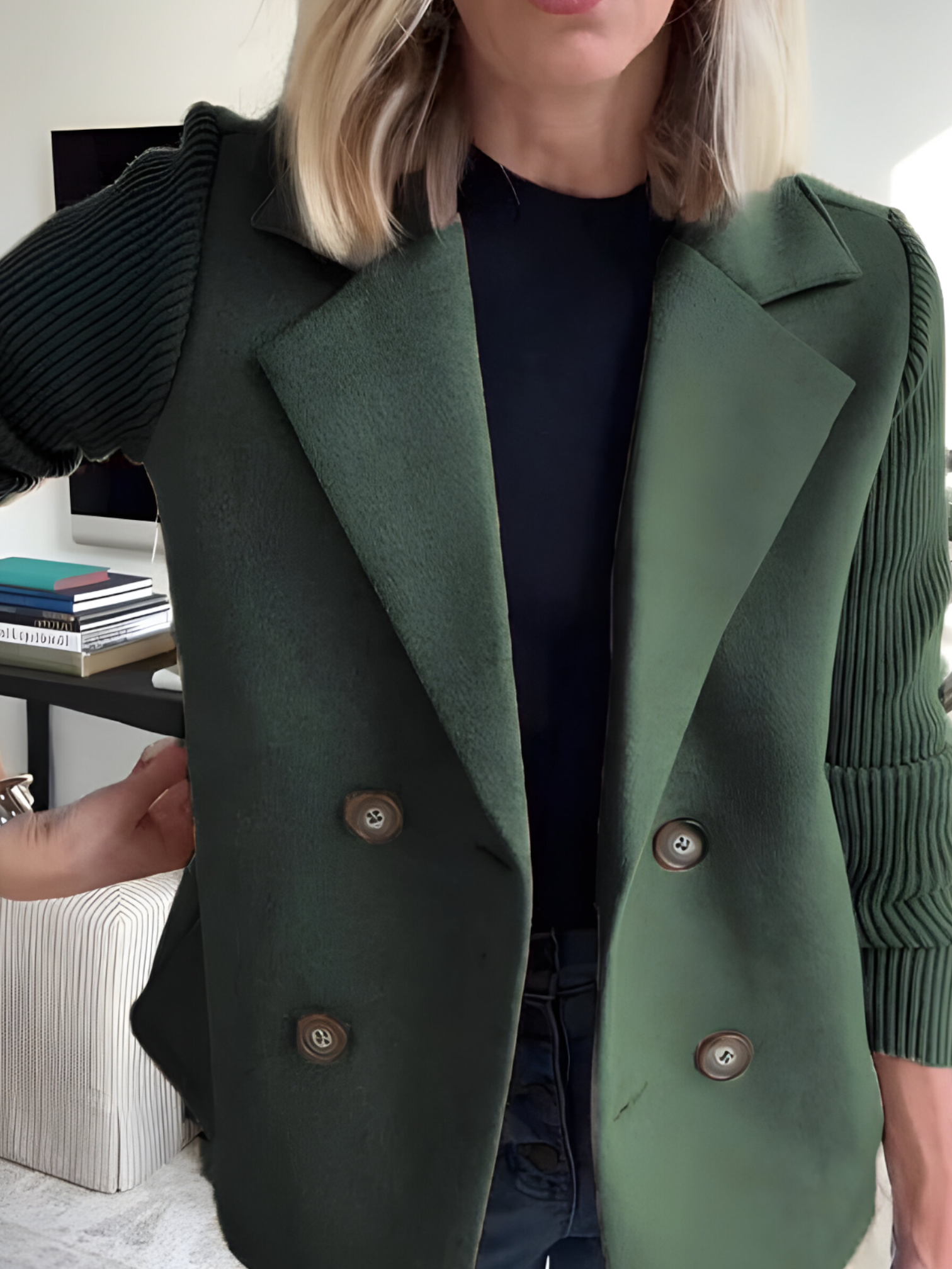 Manteau Hiver Femme Long Autumn Collection Gioupe Deux Pièces