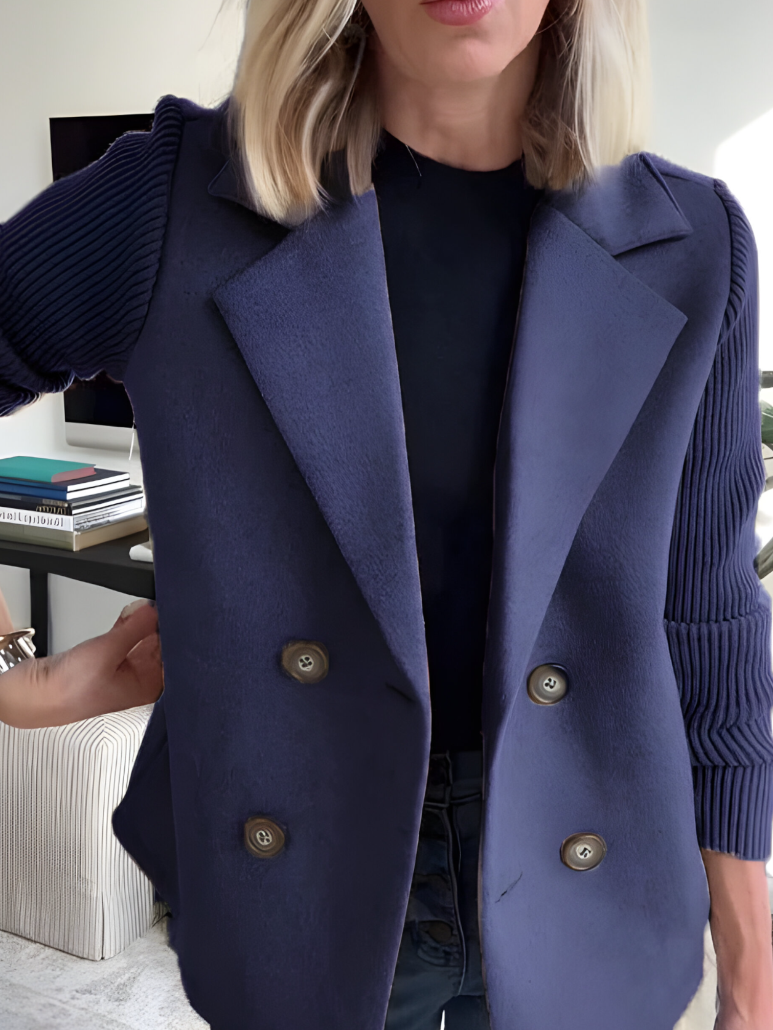 Manteau Hiver Femme Long Autumn Collection Gioupe Deux Pièces