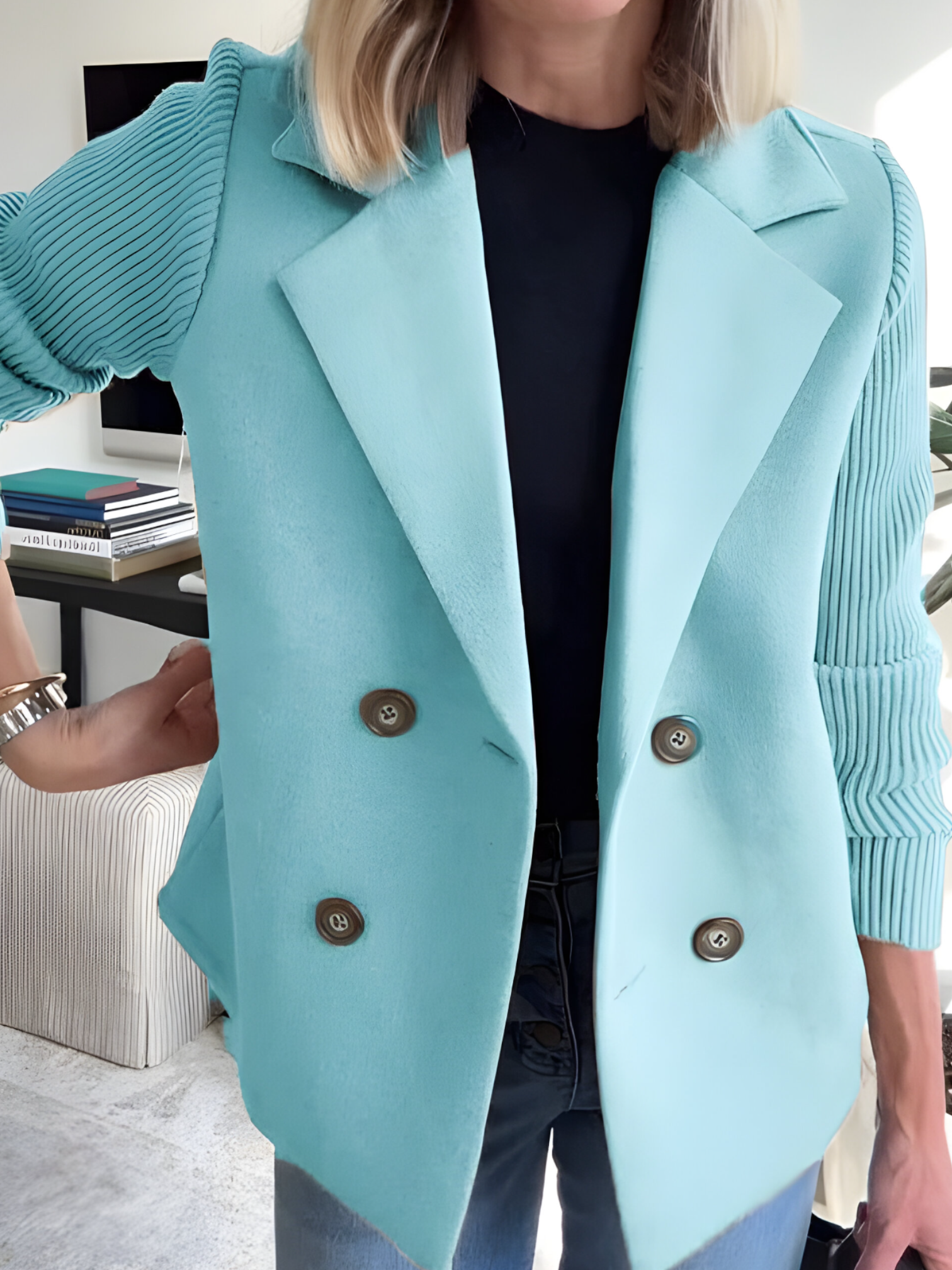 Manteau Hiver Femme Long Autumn Collection Gioupe Deux Pièces